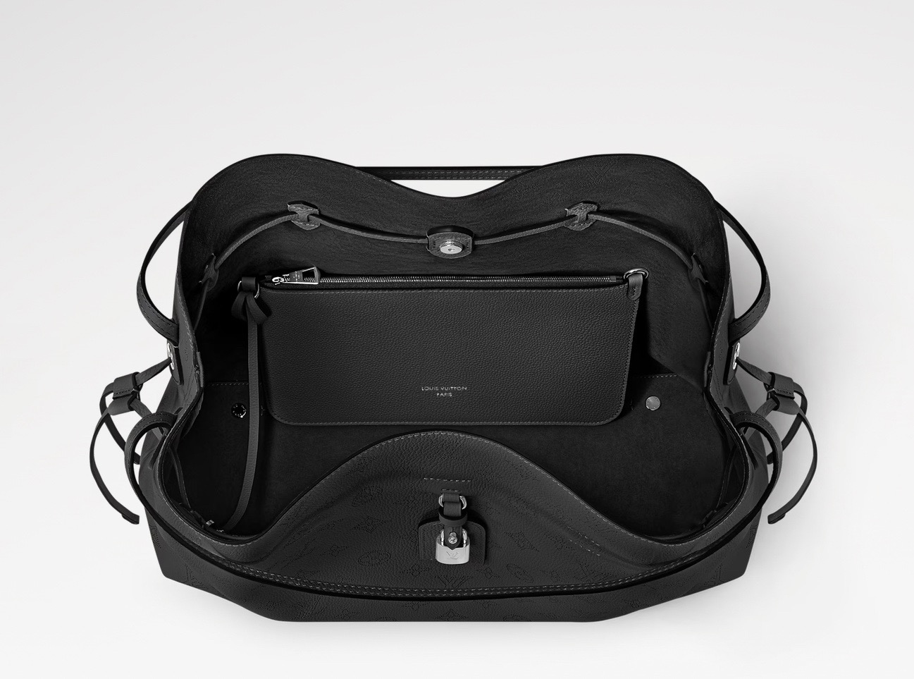 LV Style Black Leather Top Handle Bag style reference detail image 3 from source 759904