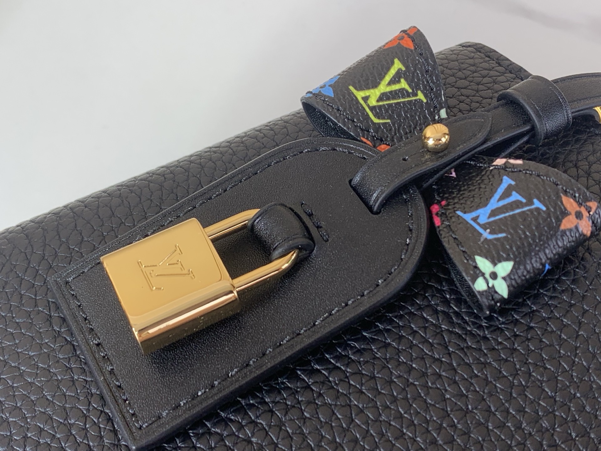 LV Style Black Leather Top Handle Bag style reference detail image 6 from source 759927