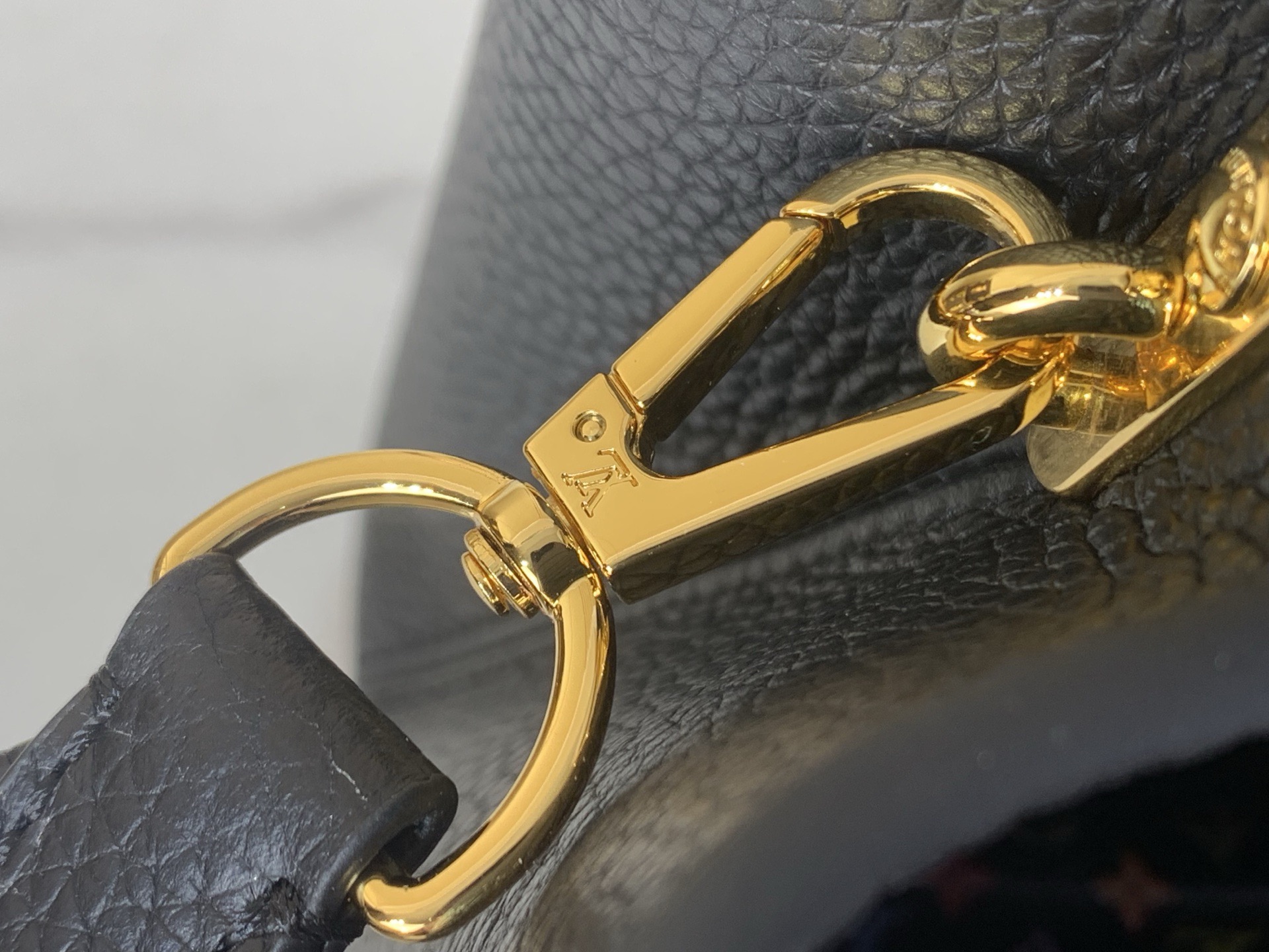 LV Style Black Leather Top Handle Bag style reference detail image 7 from source 759928