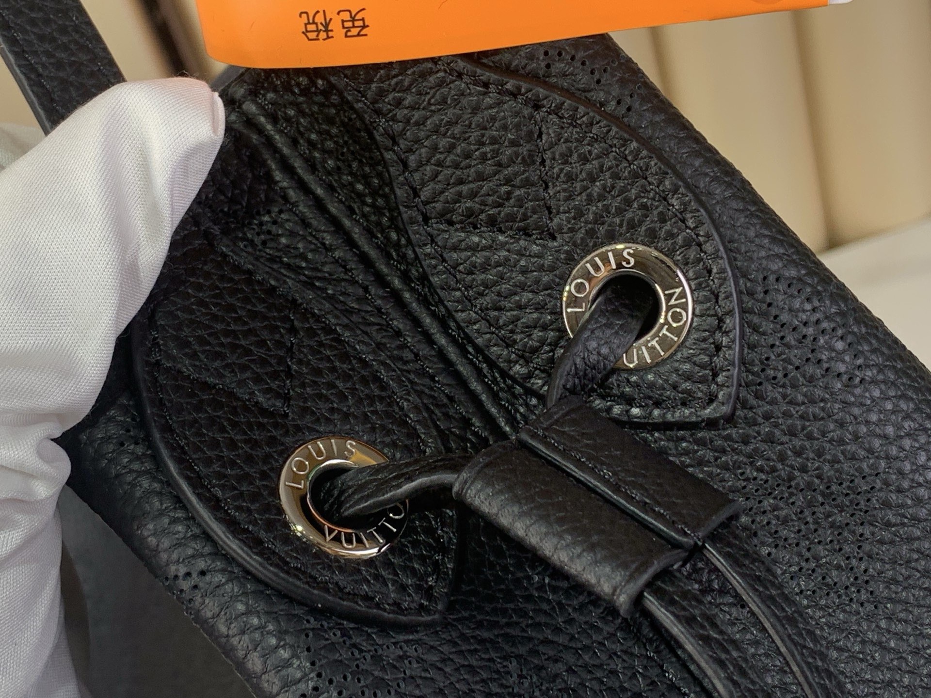 LV Style Black Leather Top Handle Bag style reference detail image 6 from source 760001