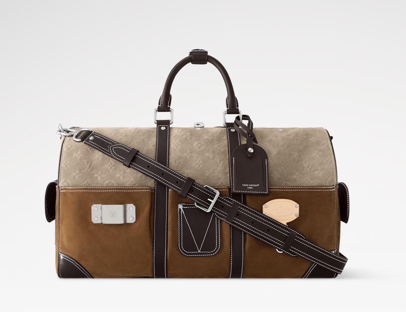 NO:687836,[KEEALL BANDOULIRE 50 travel bag] m26127 color matching official website picture,19860909【KEEALL BANDOULIRE 50 旅行袋】 m26127 拼色 官网图,,Bag