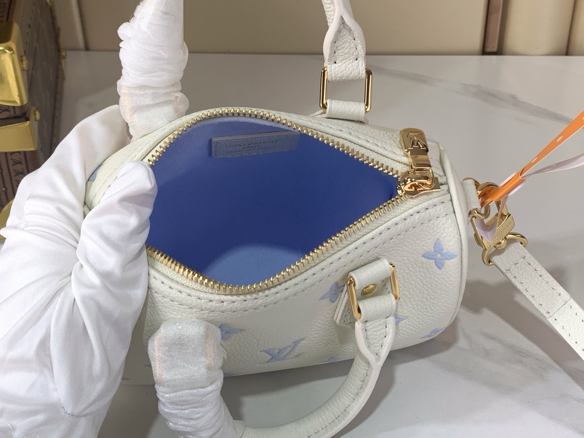 LV Style White Leather Top Handle Bag style reference detail image 8 from source 760041