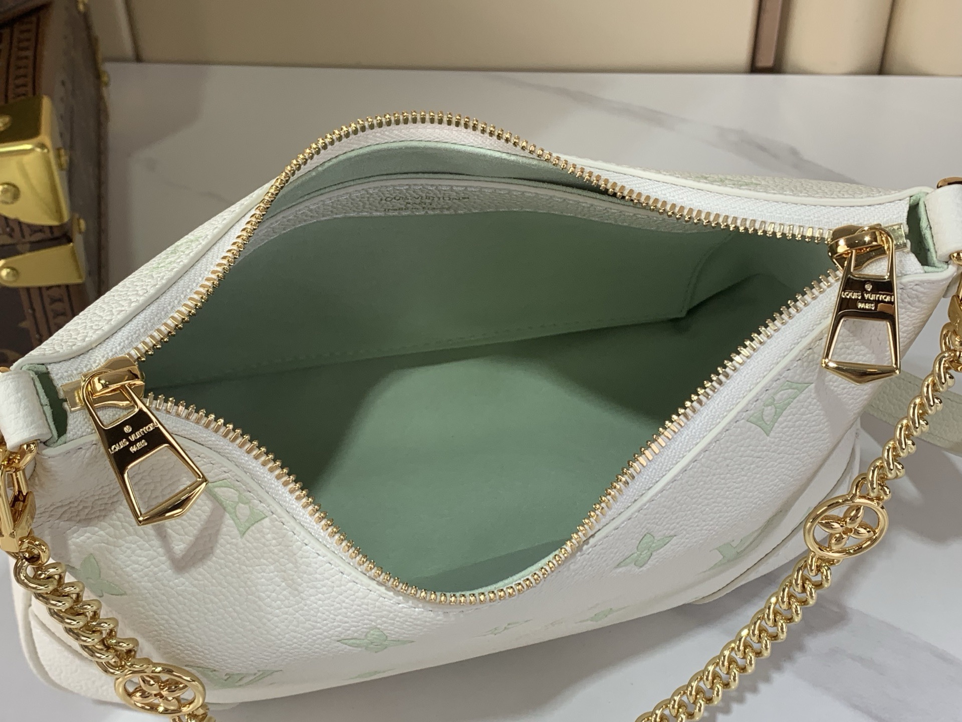 LV Style White Leather Top Handle Bag style reference detail image 9 from source 760040