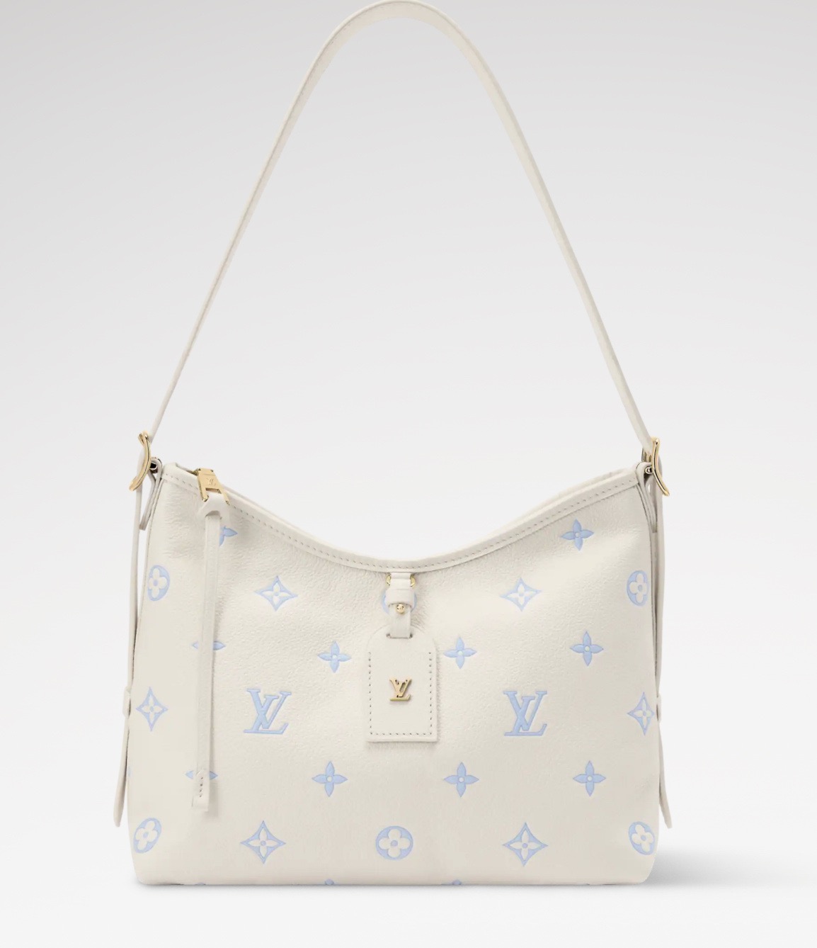 NO:687887,[Carryall small handbag] m27573 blue/silk screen (strawberry milk) official website picture,19860909【Carryall 小号手袋】m27573 蓝色/丝印 (草莓牛奶） 官网图,,Bag