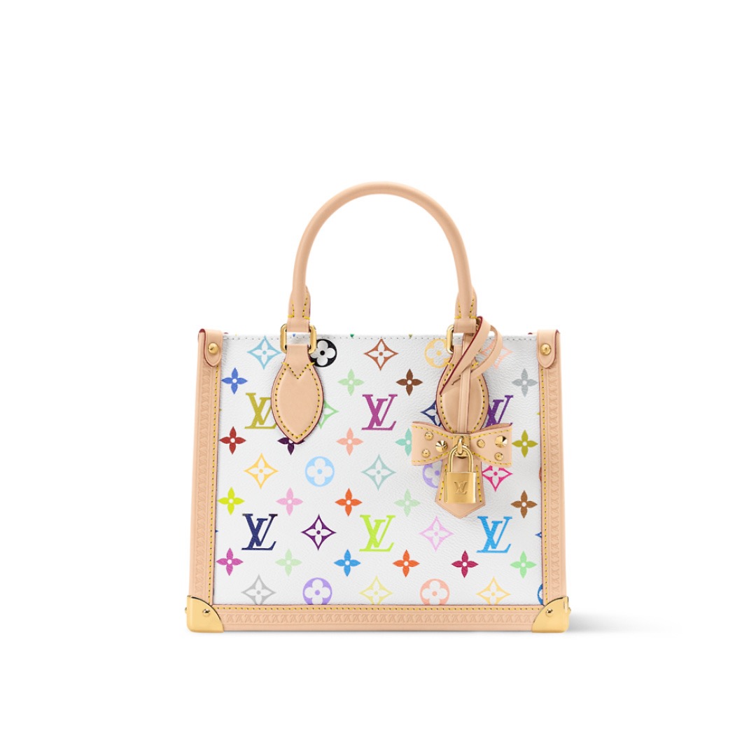 NO:687880,[OnTheGo small handbag] M27580 white color/Takashi Murakami official website picture,19860909【OnTheGo 小号手袋】M27580白彩/村上隆 官网图,,Bag