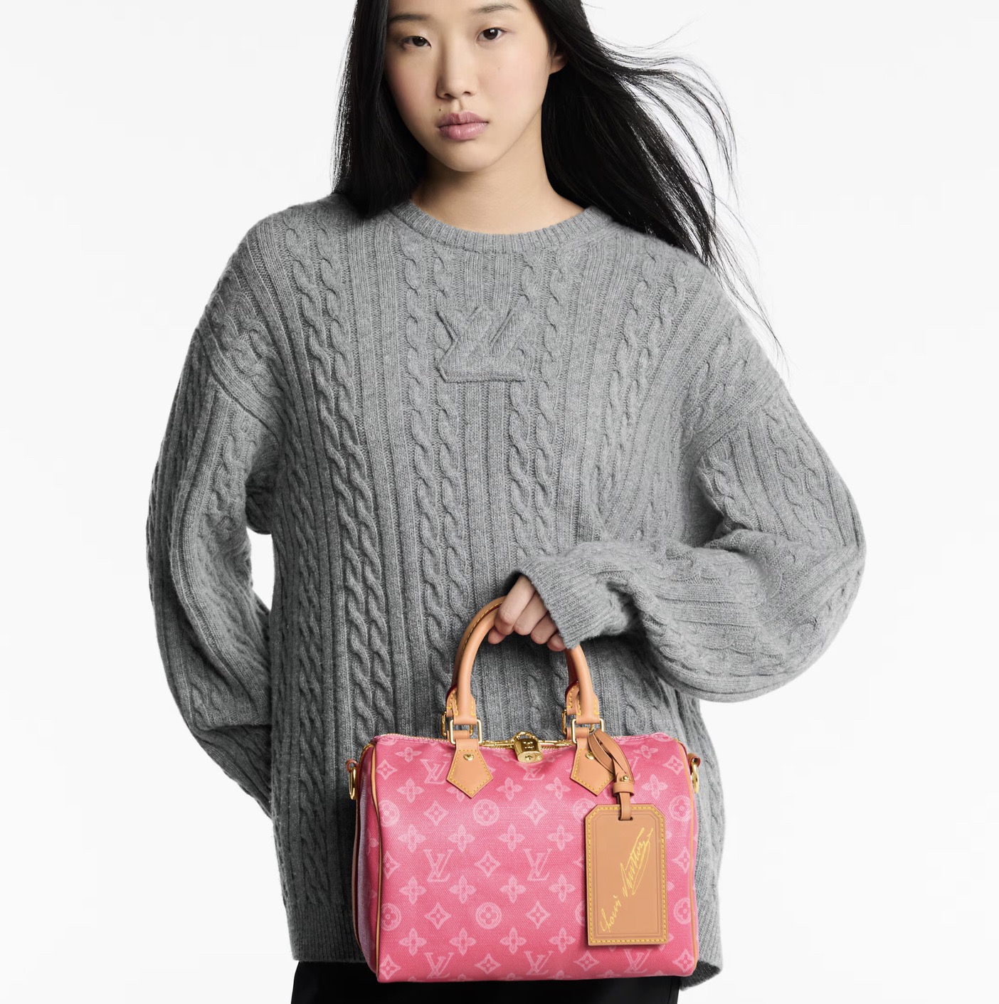 LV Style Beige Leather Top Handle Bag style reference detail image 7 from source 760050