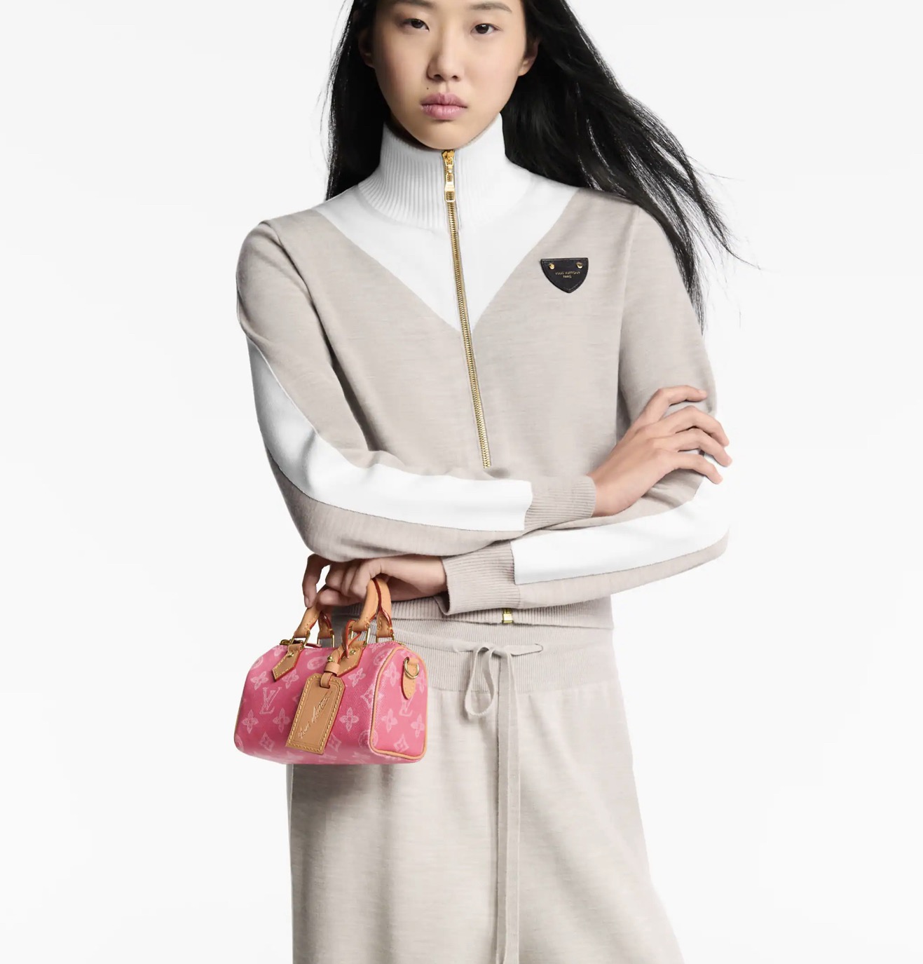 LV Style Beige Canvas Top Handle Bag Bags Top Handle Bag detail image 7 from source 760051