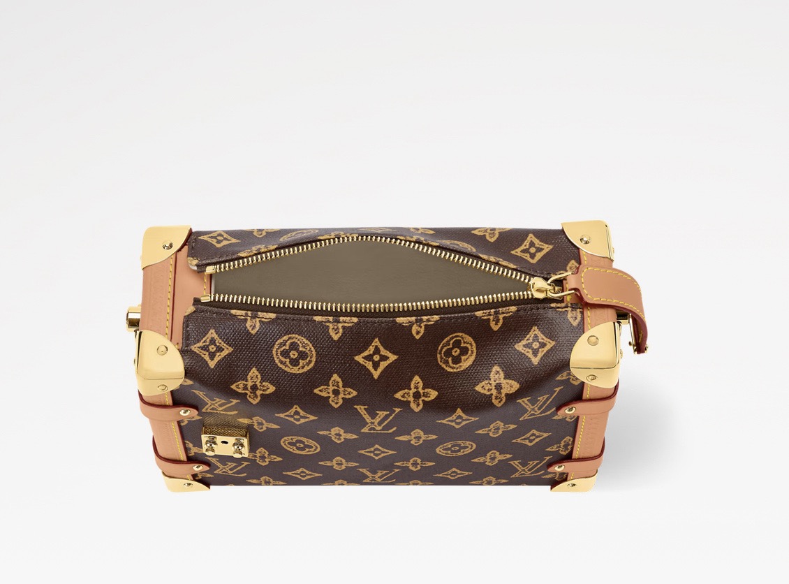 LV Style Brown Leather Top Handle Bag Bags Top Handle Bag detail image 3 from source 760054