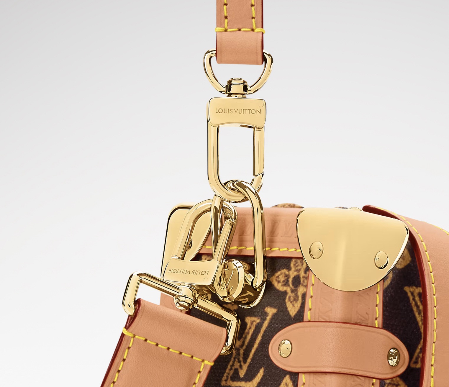 LV Style Brown Leather Top Handle Bag Bags Top Handle Bag detail image 6 from source 760054