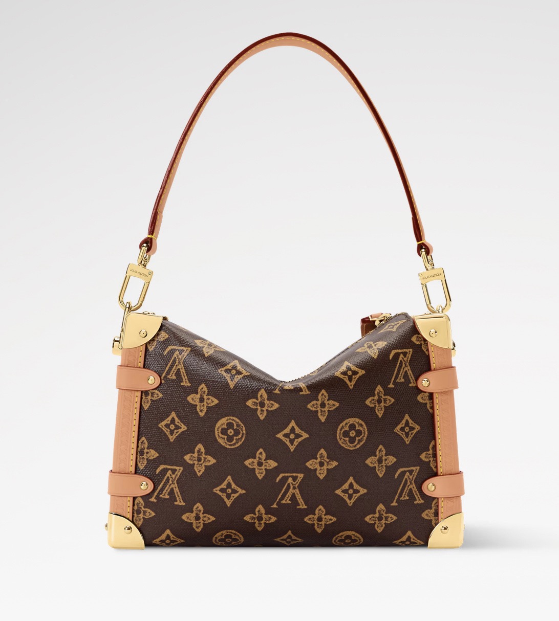 LV Style Brown Leather Top Handle Bag Bags Top Handle Bag detail image 4 from source 760054