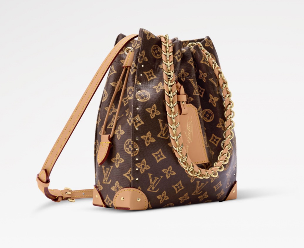 LV Style Brown Canvas Top Handle Bag style reference detail image 2 from source 760052