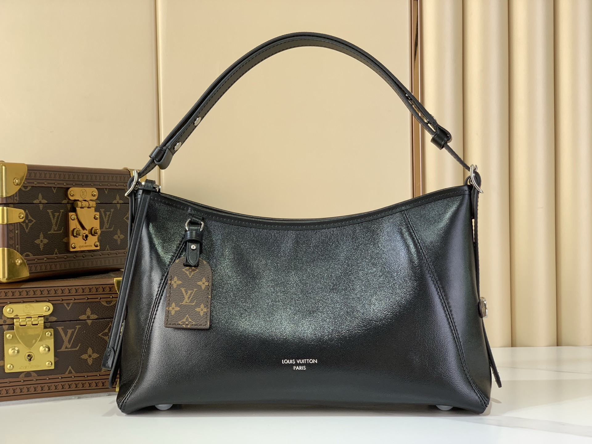 LV Style Black Leather Clutch Lookbook Reference image 1