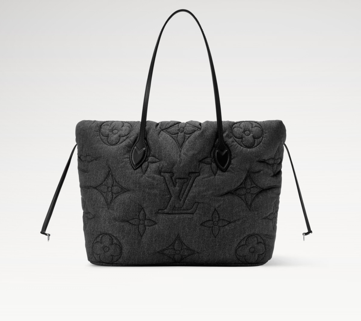 NO:701169,【Neverfull Inside Out MM】M26364 black gray (down) official website picture,,down jacket19860909【Neverfull Inside Out MM】M26364 黑灰色（羽绒） 官网图,,down jacket,Bag