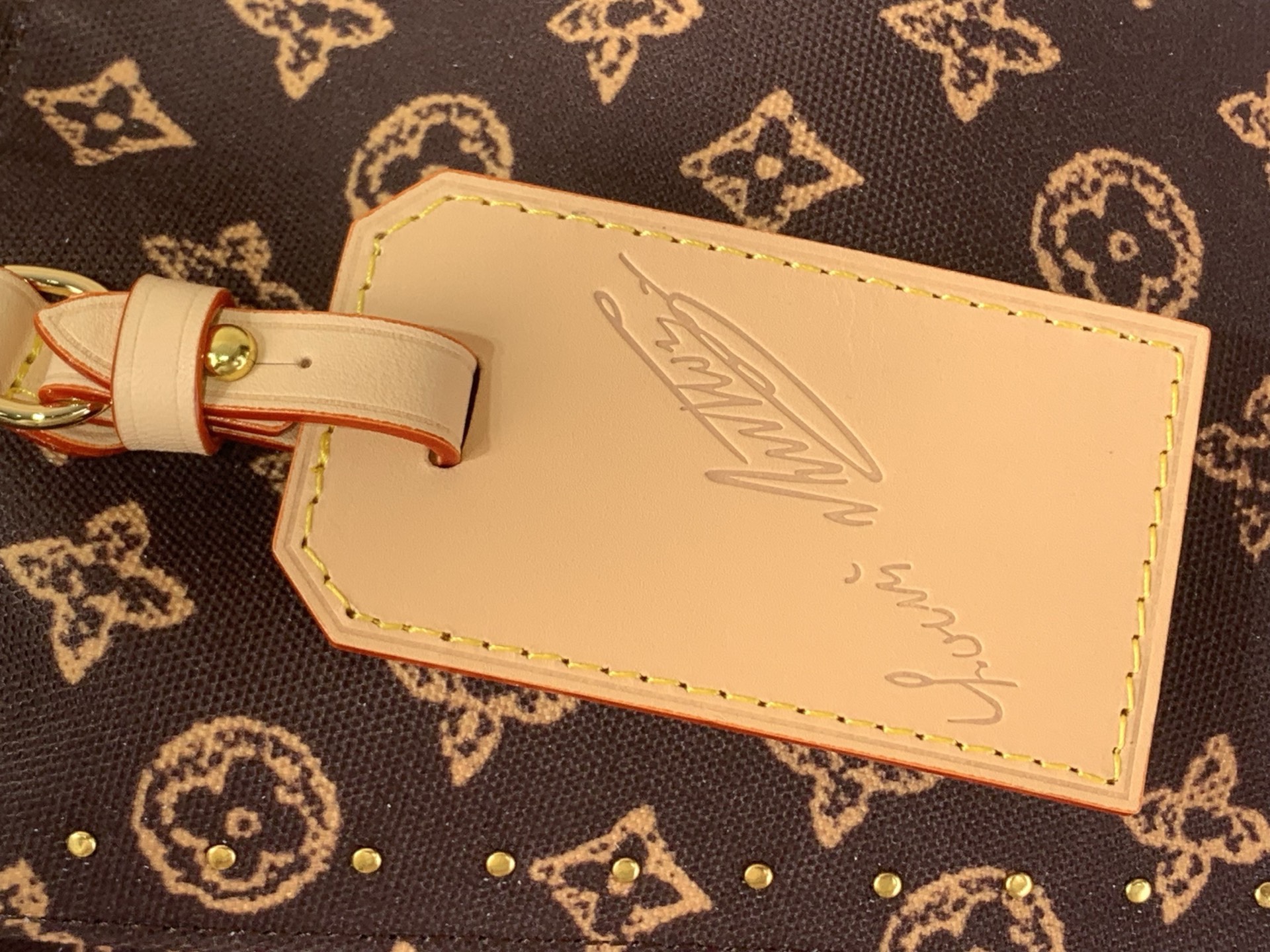 LV Style Brown Canvas Top Handle Bag Bags Top Handle Bag detail image 6 from source 765182