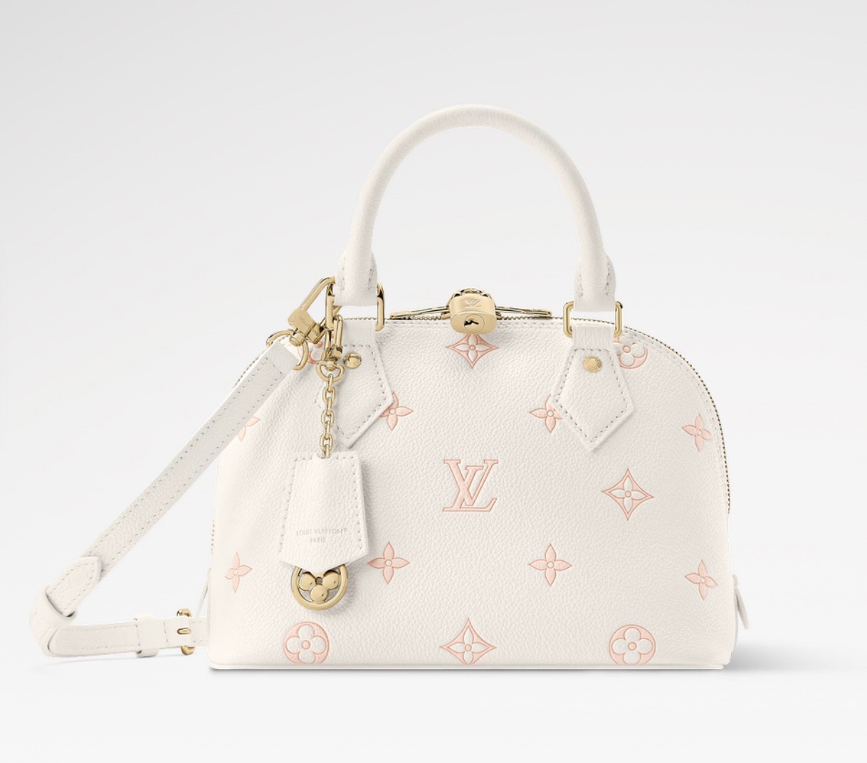 NO:710604,[Alma bb handbag] m27574 pink/silk screen (strawberry milk) official website picture,19860909【Alma bb 手袋】 m27574 粉色/丝印（草莓牛奶） 官网图,,Bag