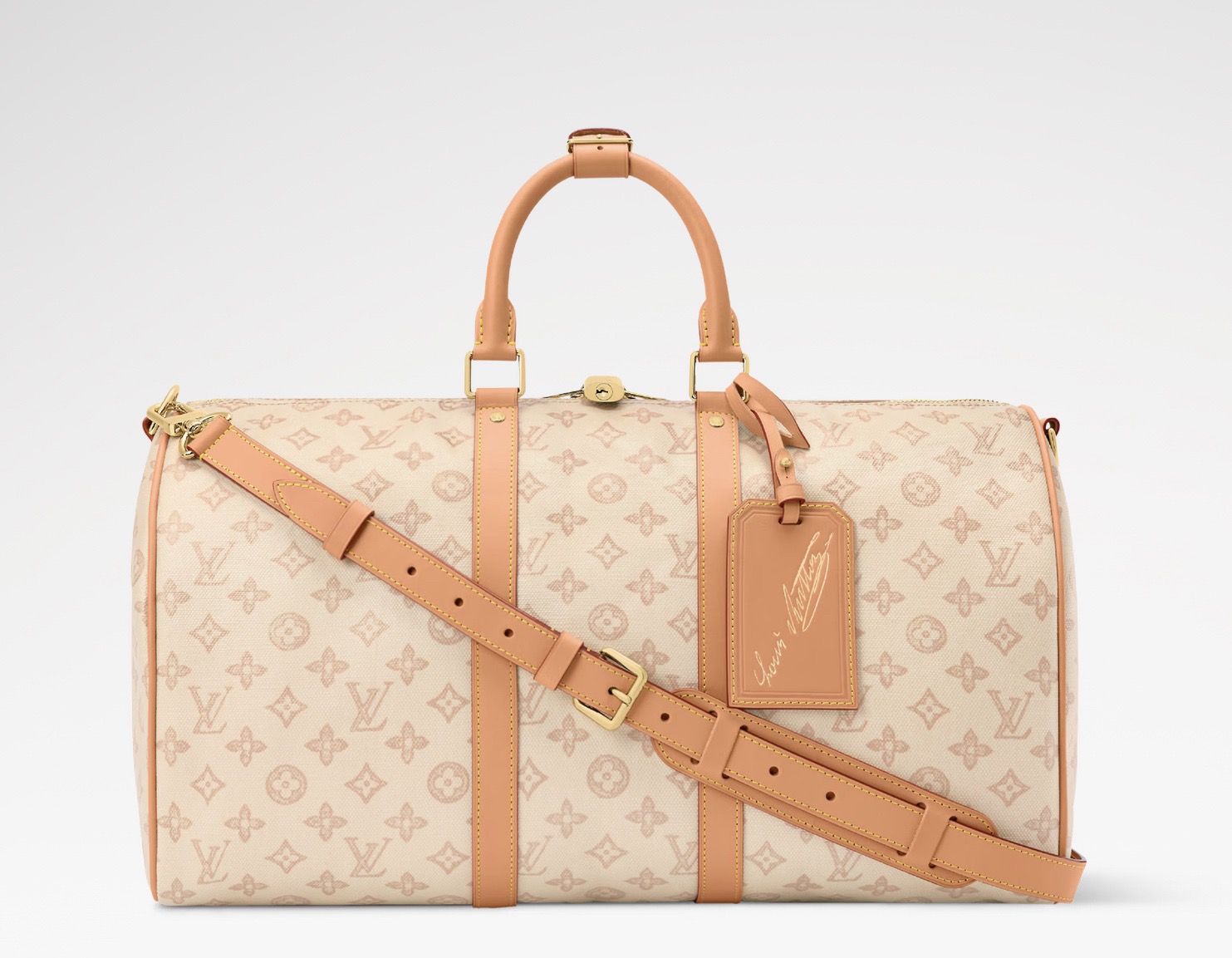 NO:718012,Top original item [KEEALL BANDOULIRE 45 travel bag] m28238 white/color This Keeall 45 travel bag is made of Monogram Origine hr cotton and linen blended coated canvas, which combines soft texture, natural texture and the durability of the brand's traditional canvas. The novel Monogram pattern releases a rich retro atmosphere, and there is a zipper pocket inside the striped fabric. Size 27 x 20 x 45 cm  7018085 (height x width x length),19860909顶级原单【KEEALL BANDOULIRE 45 旅行袋】 m28238 白色/彩色 本款 Keeall 45 旅行袋取材 Monogram Origine hr棉麻混纺涂层帆布,将柔软质感、自然纹理和品牌传统帆布的耐用性能融于一身.新颖的 Monogram 图案释放浓郁复古气息,条纹织物内里设有拉链袋. 尺寸27 x 20 x 45 厘米 7018085 (高 x 宽 x 长度),,Bag