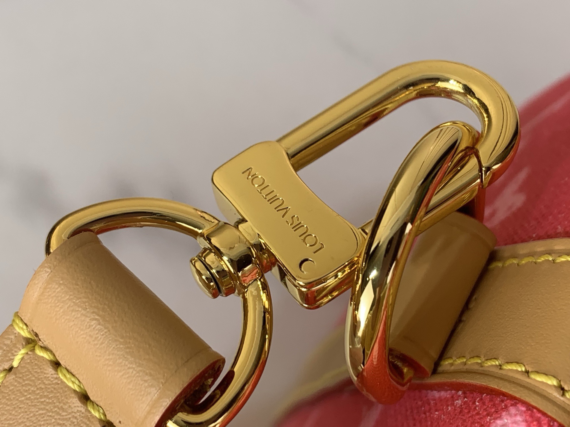 LV Style Beige Leather Top Handle Bag style reference detail image 7 from source 765178