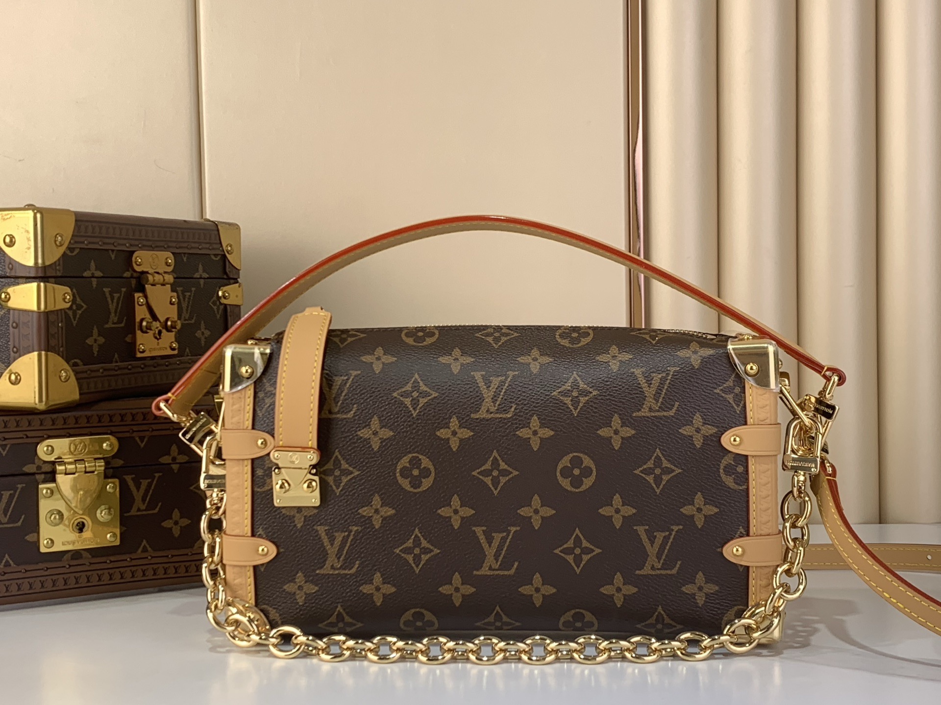 LV Style Beige Canvas Top Handle Bag Bags Top Handle Bag detail image 1 from source 770252