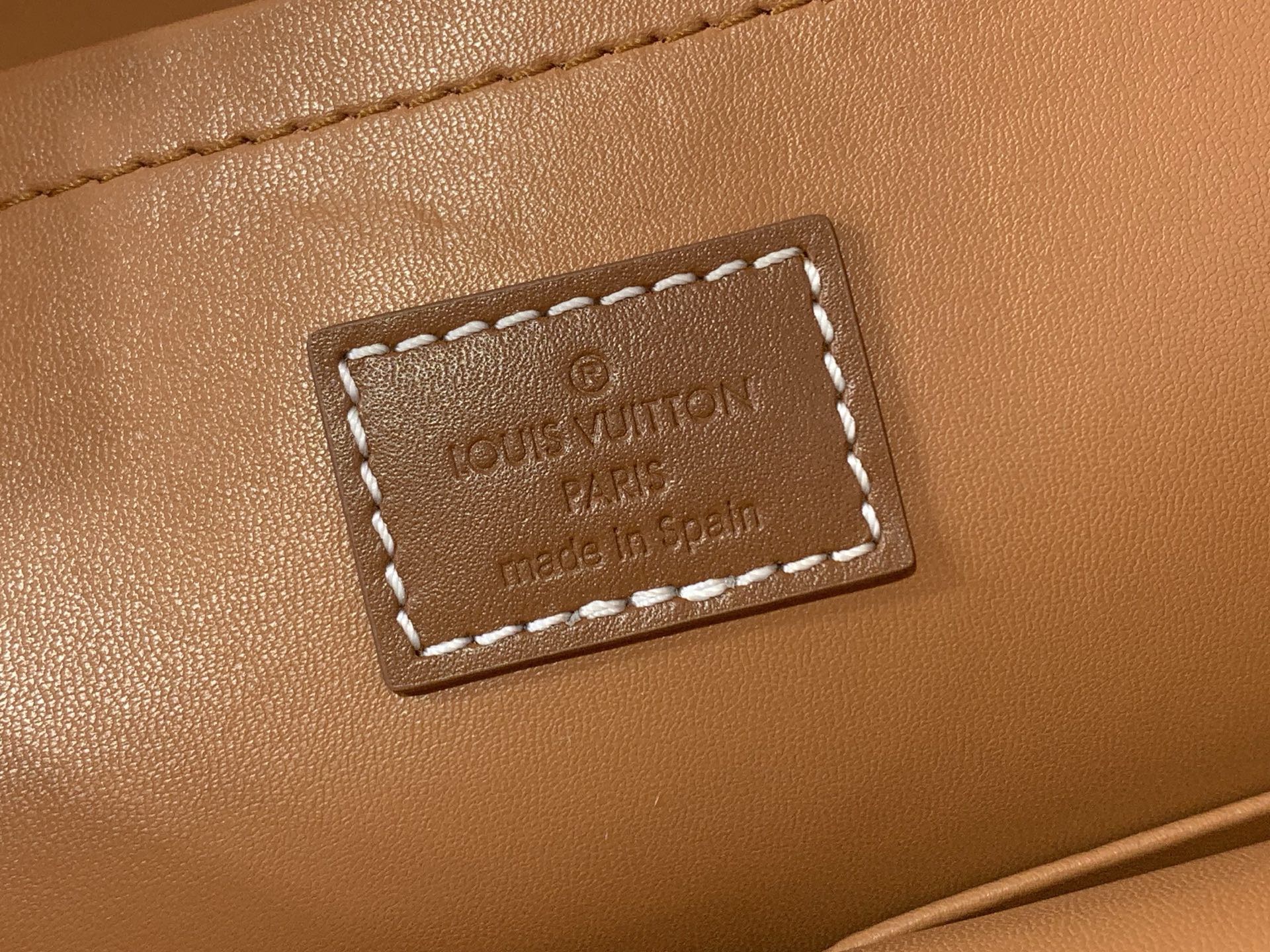 LV Style Brown Leather Backpack Bags Backpack detail image 8 from source 765175