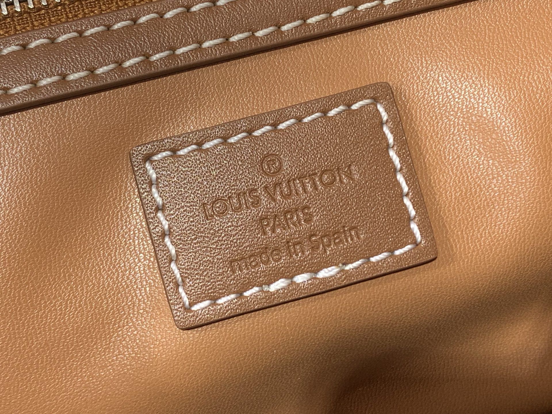 LV Style Brown Leather Top Handle Bag Bags Top Handle Bag detail image 8 from source 765176