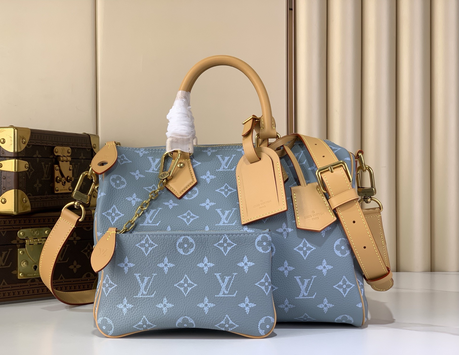 LV Style Beige Leather Shoulder Bag Bags Shoulder Bag detail image 1 from source 765172