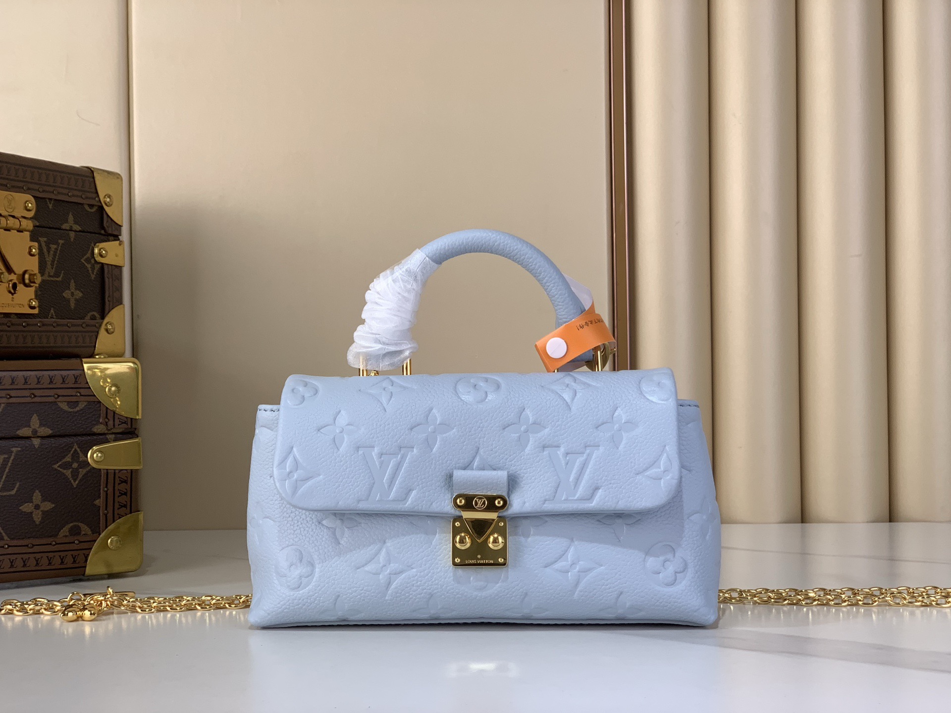 LV Style Beige Leather Top Handle Bag style reference detail image 1 from source 765174