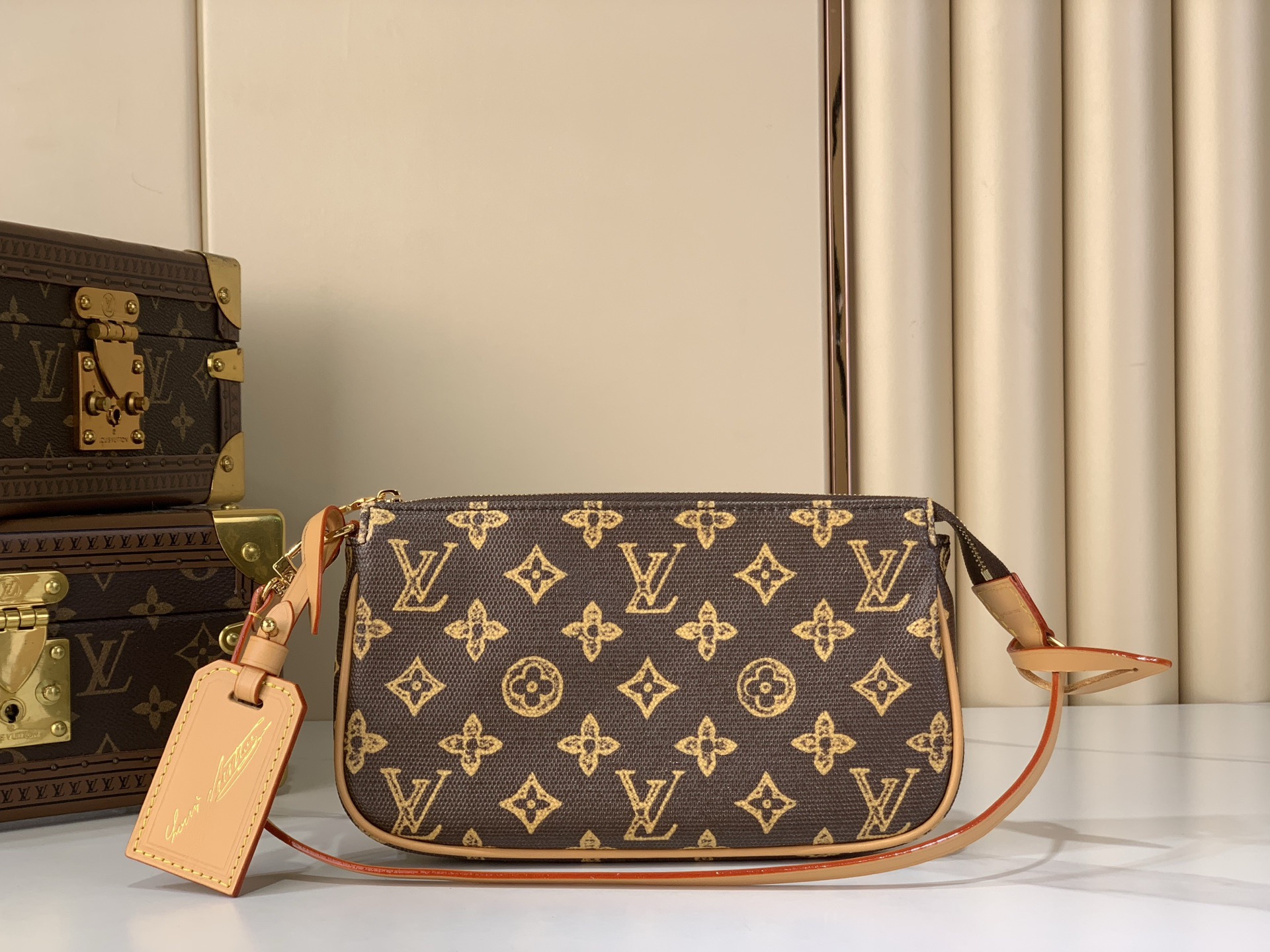 LV Style Brown Canvas Clutch Bags Clutch detail image 1 from source 770224