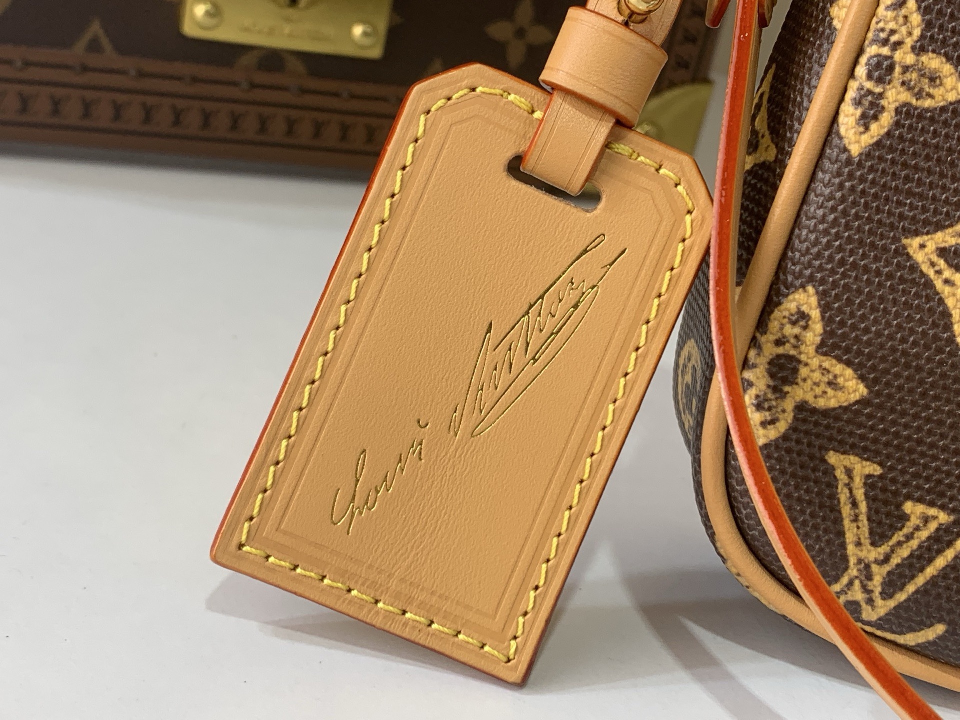 LV Style Brown Canvas Clutch Bags Clutch detail image 5 from source 770224