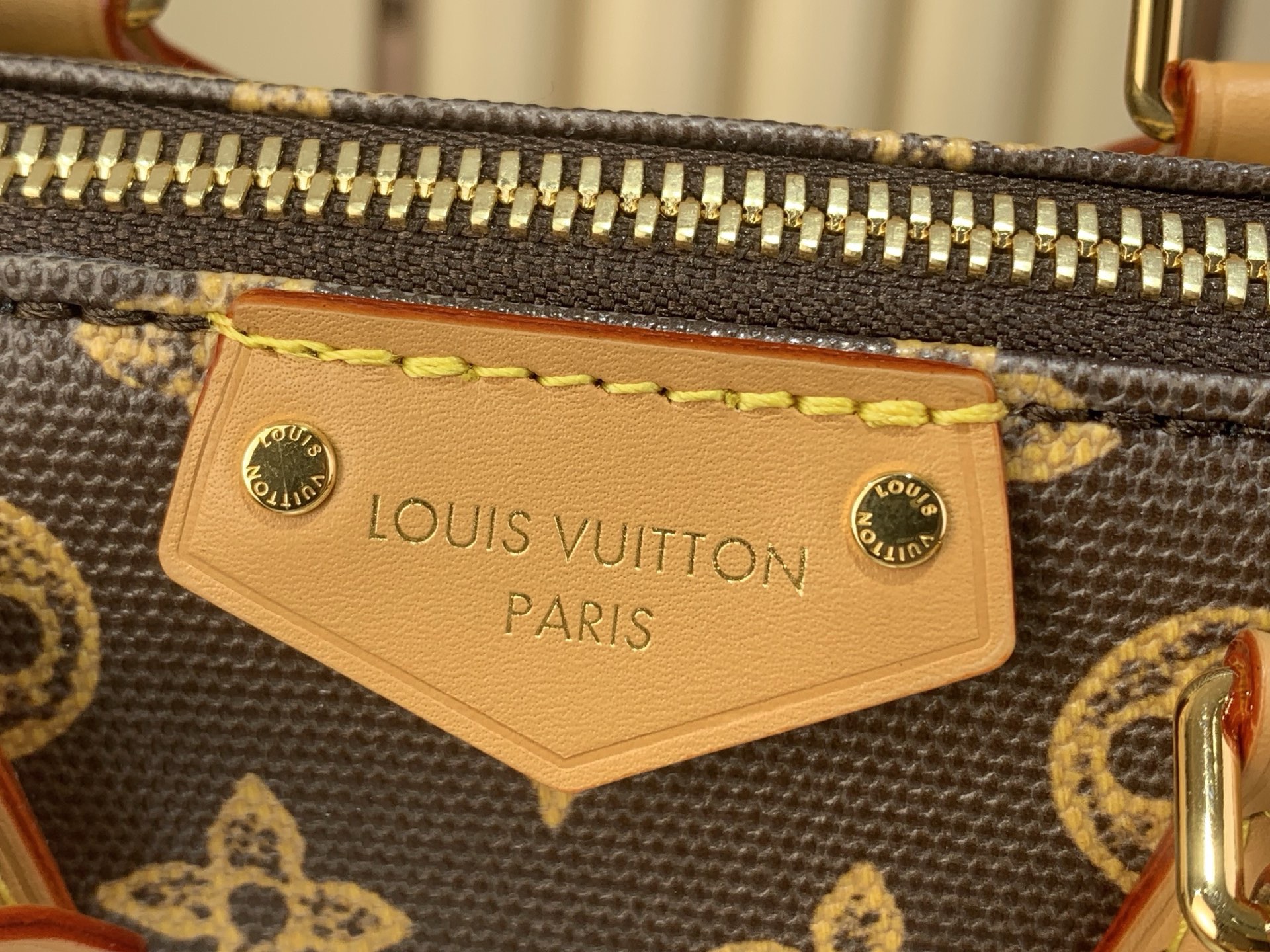 LV Style Brown Leather Top Handle Bag Bags Top Handle Bag detail image 7 from source 770221