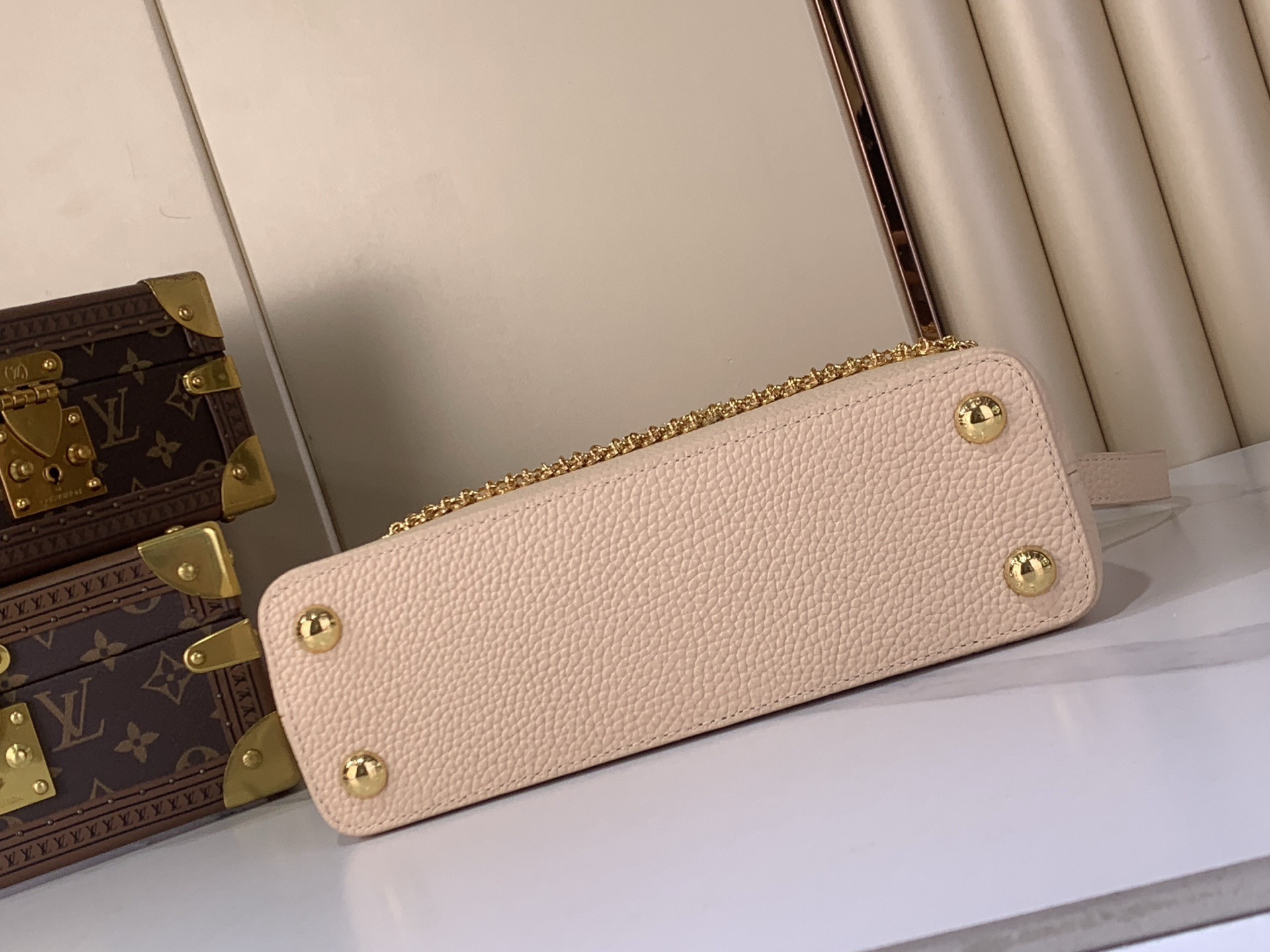 LV Style Black Leather Top Handle Bag style reference detail image 5 from source 770229