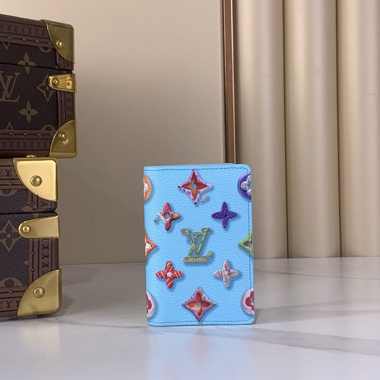 LV Style Beige Canvas Card Holder Bags Card Holder detail image 3 from source 770239
