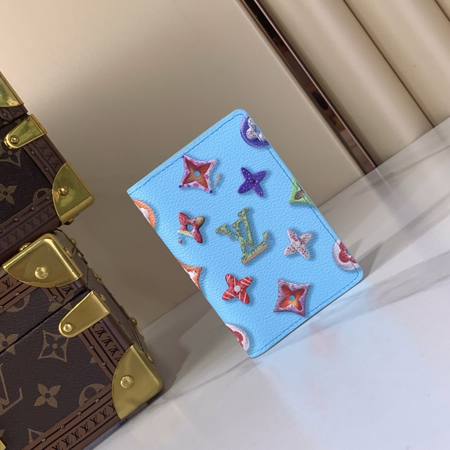 LV Style Beige Canvas Card Holder Bags Card Holder detail image 1 from source 770239