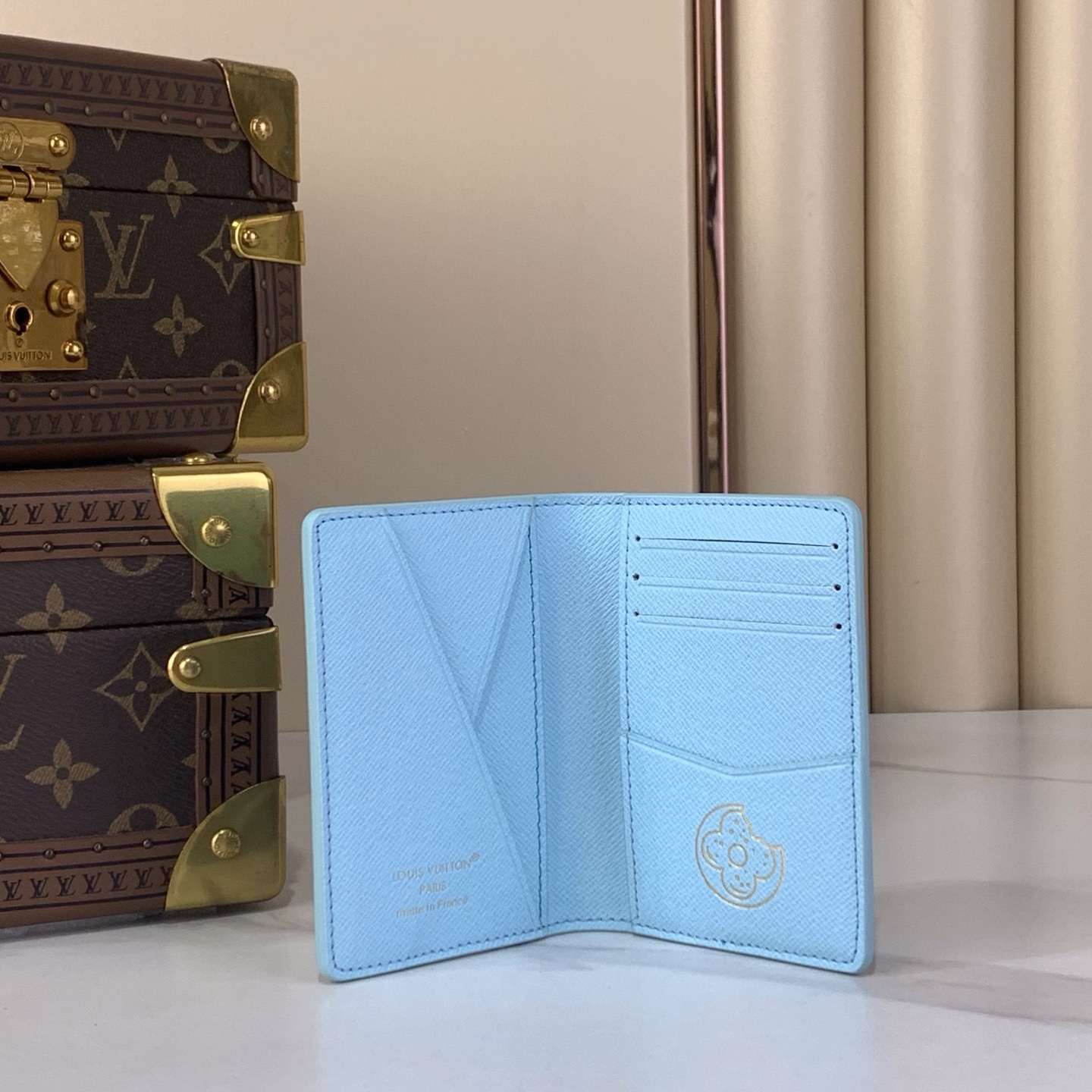 LV Style Beige Canvas Card Holder Bags Card Holder detail image 7 from source 770239