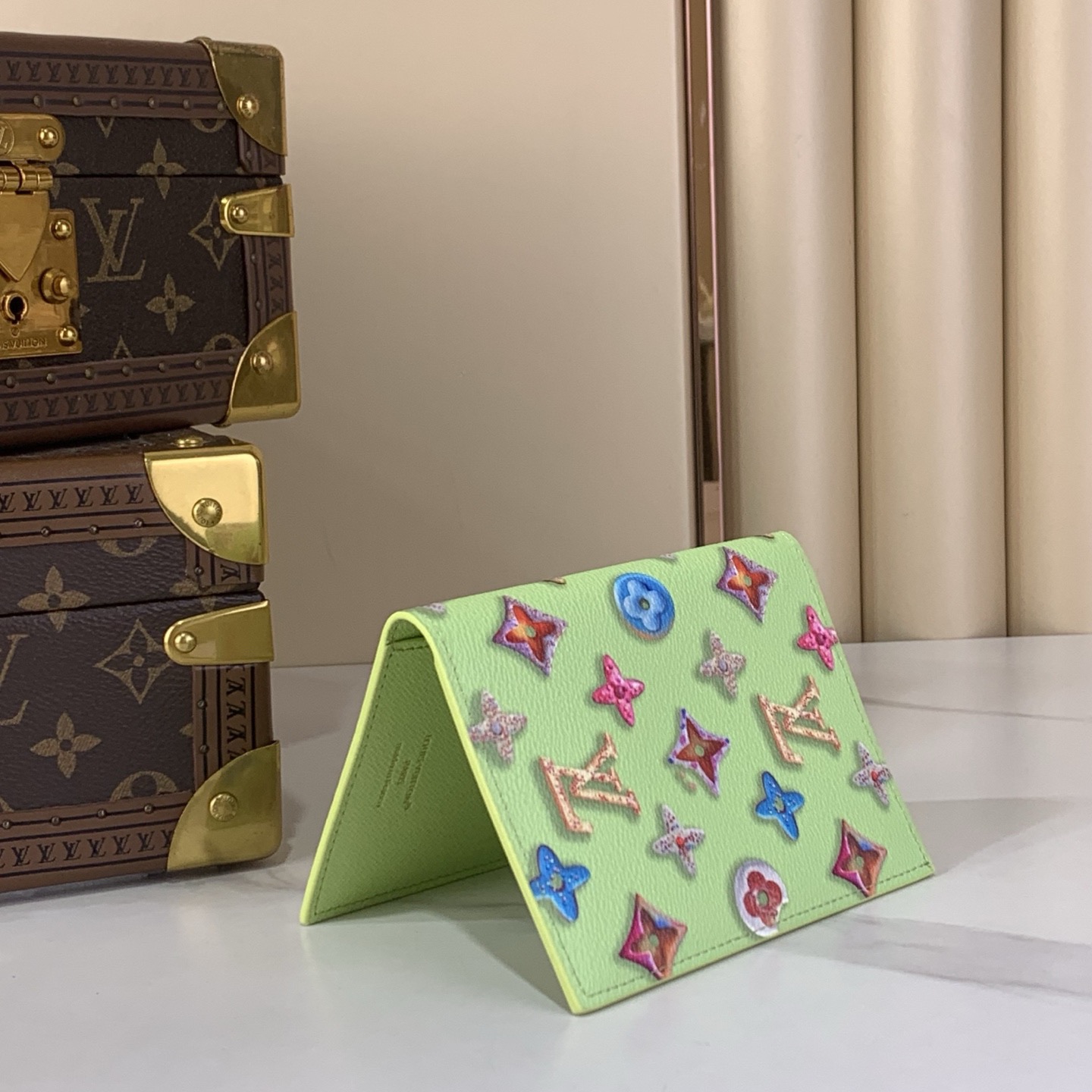 LV Style Beige Leather Wallet Bags detail image 4 from source 770241