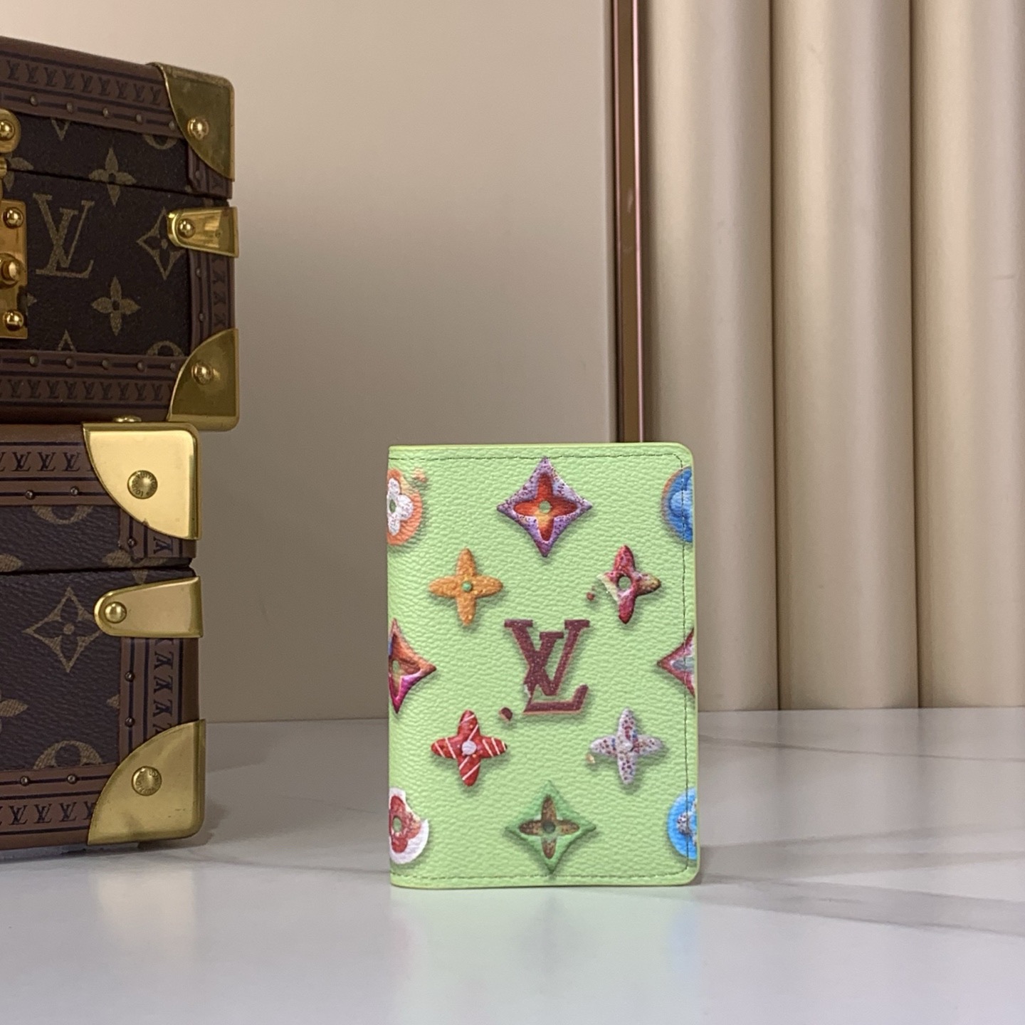 LV Style Beige Canvas Card Holder Bags Card Holder detail image 1 from source 770243