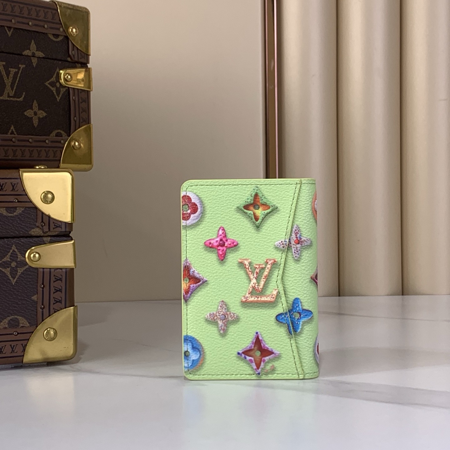 LV Style Beige Canvas Card Holder Bags Card Holder detail image 4 from source 770243
