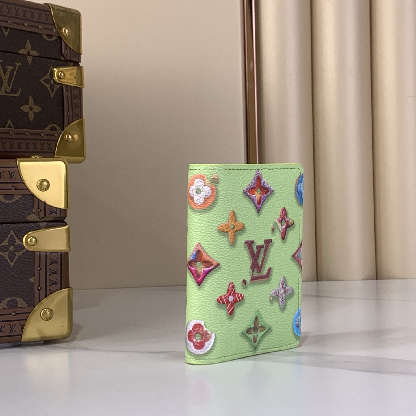 LV Style Beige Canvas Card Holder Bags Card Holder detail image 2 from source 770243
