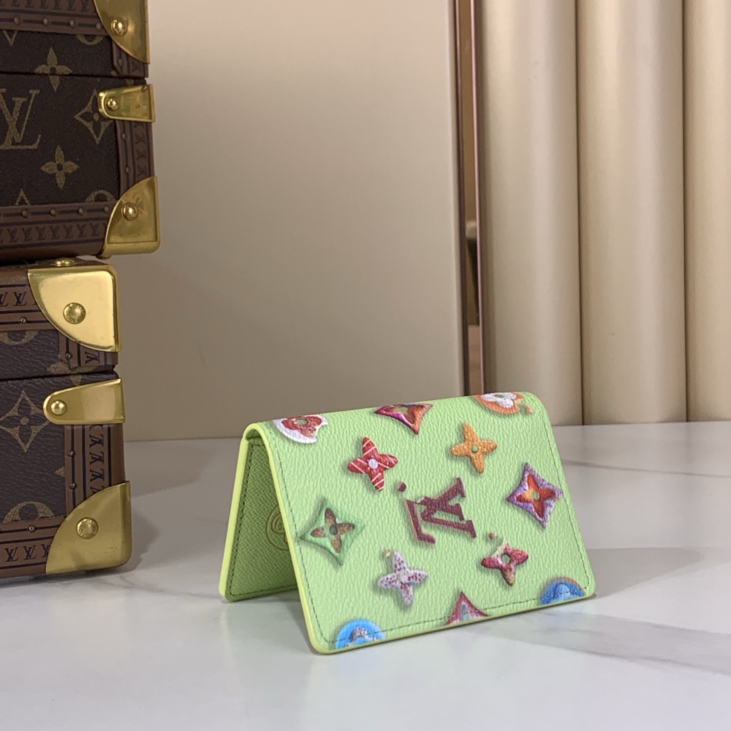 LV Style Beige Canvas Card Holder Bags Card Holder detail image 5 from source 770243