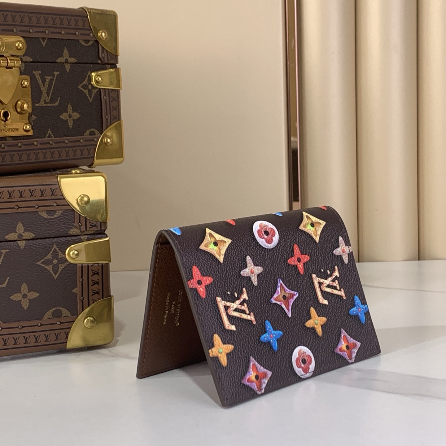 LV Style Beige Leather Wallet Bags detail image 4 from source 770245