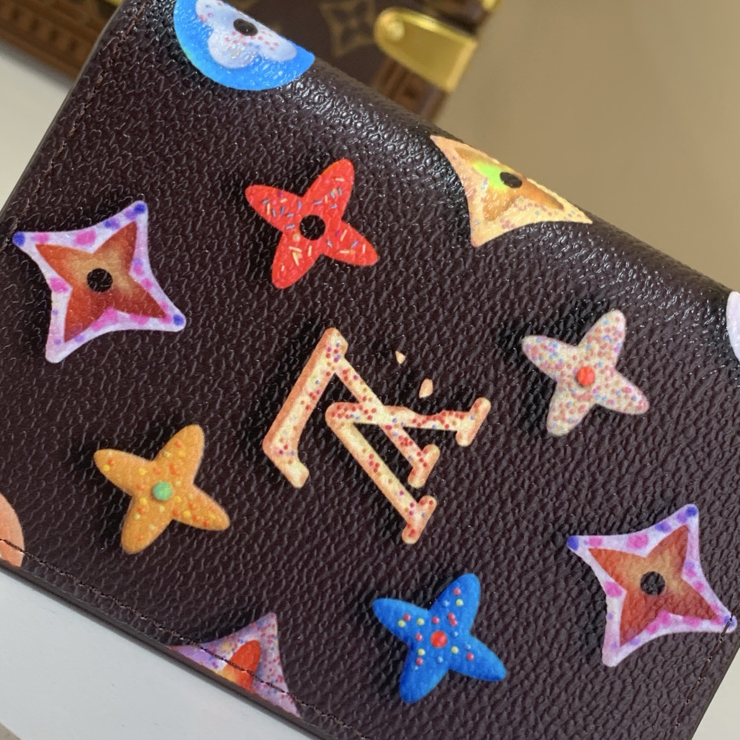 LV Style Beige Canvas Card Holder Bags Card Holder detail image 5 from source 770247