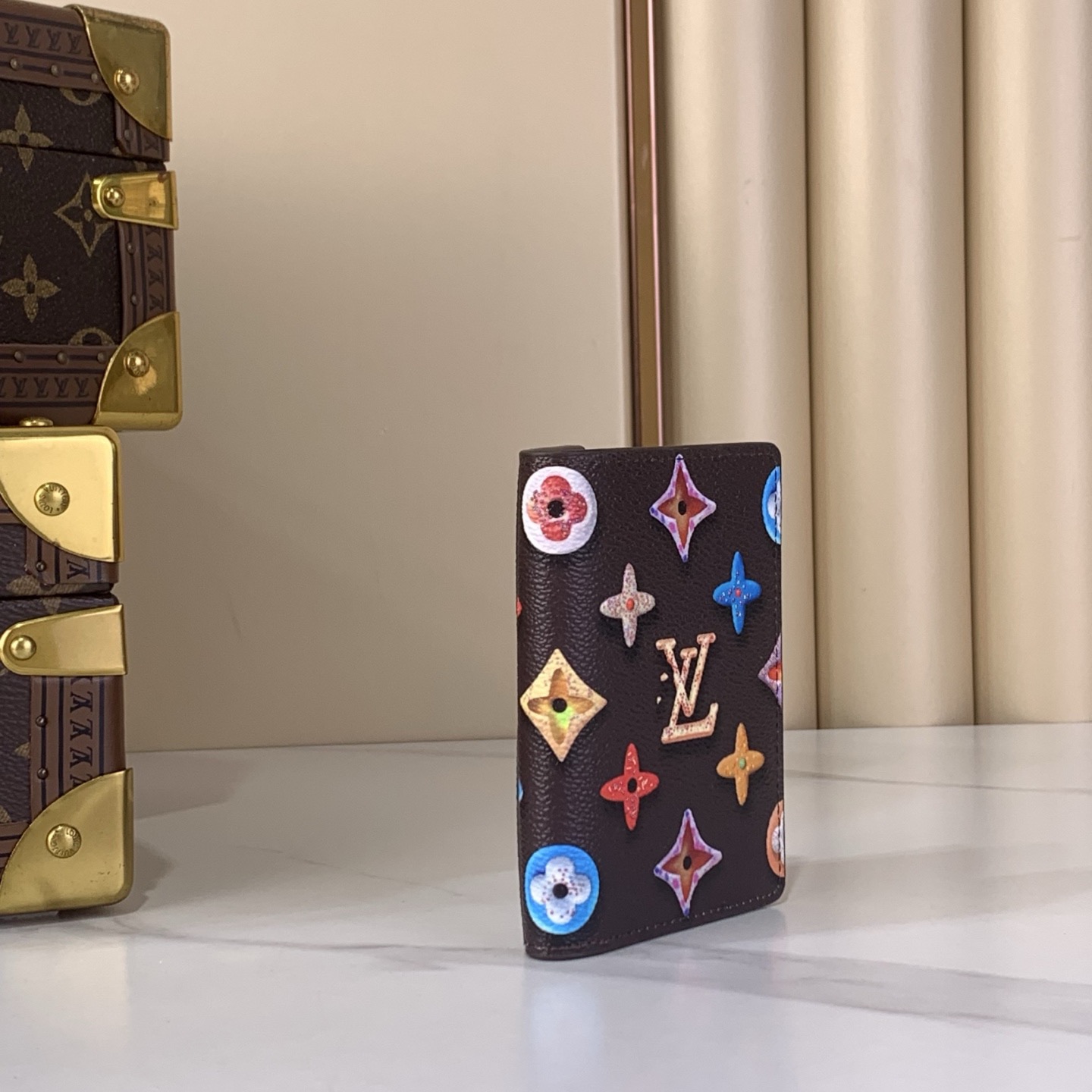 LV Style Beige Canvas Card Holder Bags Card Holder detail image 2 from source 770247