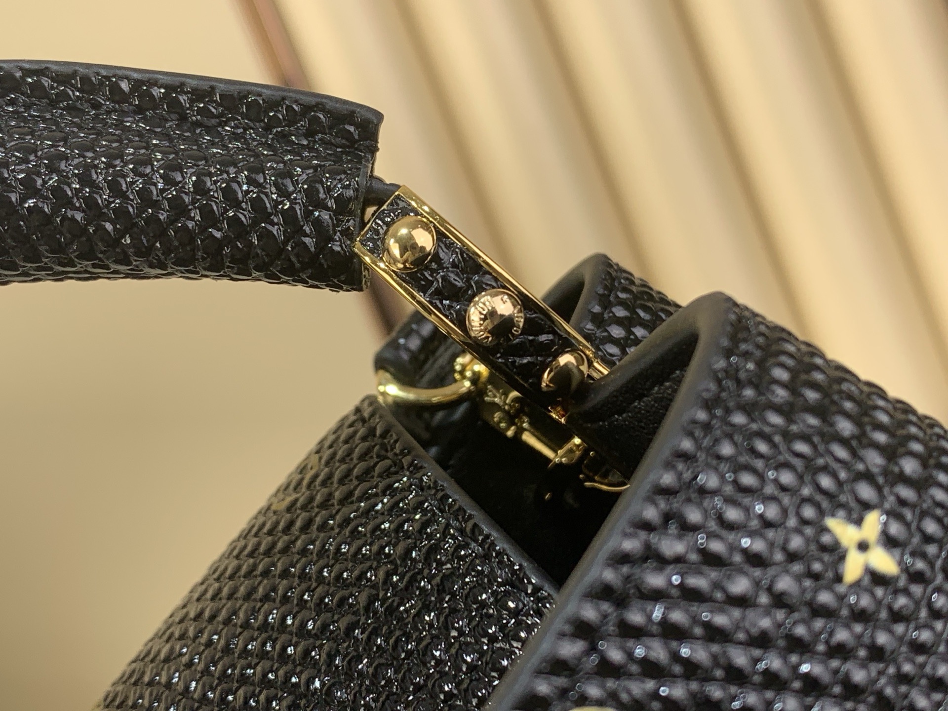 LV Style Black Leather Top Handle Bag style reference detail image 5 from source 770259