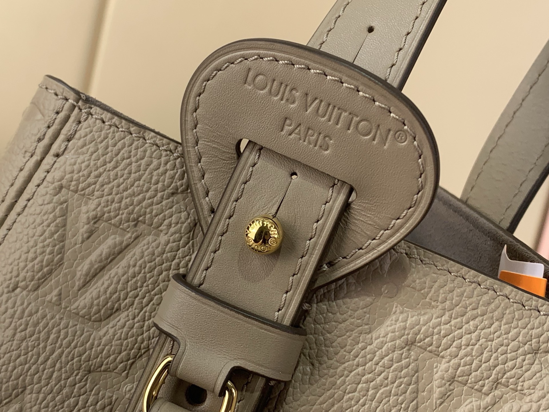 LV Style Grey Leather Tote Bag style reference detail image 6 from source 770270