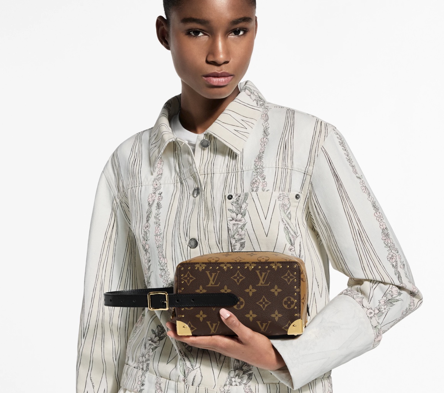 NO:762999,【LOCKER DO KIT handbag】 m29313 rivet model picture,19860909【LOCKER DO KIT 手袋】 m29313 铆钉 模特图,,Bag