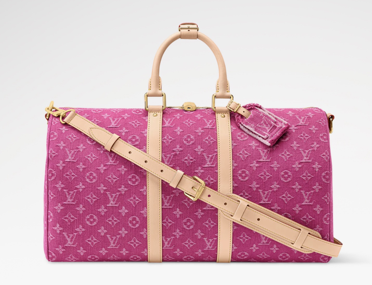NO:767530,Top original order [Sac Keeall 45 travel bag] m27944 rose red/denim m27943 blue/denim This Keeall Bandoulière 45 bag is inspired by the colors in the house archives, with purple-red Monogram  Version in hr denim, a naturally elegant material that enhances all looks with colorful notes. Natural cowhide leather on the side straps and top handles enhances its classic design, while the removable and adjustable shoulder strap allows different carrying options. Dimensions 45x27x20 cm 6818075 (LxHxW),,cowhide19860909顶级原单【Sac Keeall 45 旅行袋】 m27944 玫红色/牛仔 m27943 蓝色/牛仔 这款Keeall Bandoulière 45包的灵感来自房子档案中的颜色,有紫红色Monogram hr牛仔布版本,这是一种自然优雅的材料,用五颜六色的音符增强了所有外观.侧带和顶部手柄上的天然牛皮增强了其经典设计,而可拆卸和可调节的肩带允许不同的携带选择. 尺寸45x27x20厘米 6818075（长x高x宽）,,cowhide,Bag