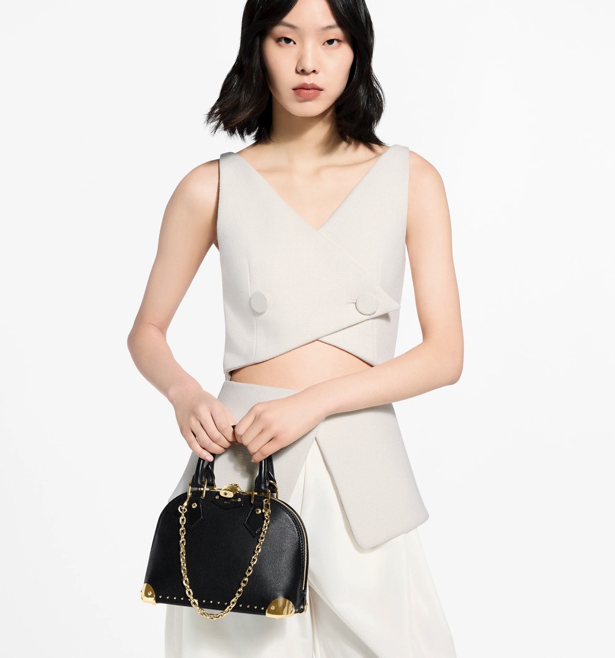 NO:766936,[Alma BB handbag] M29445 black M29091 brown (rivets),19860909【Alma BB 手袋】M29445黑 M29091棕（铆钉）,,Bag