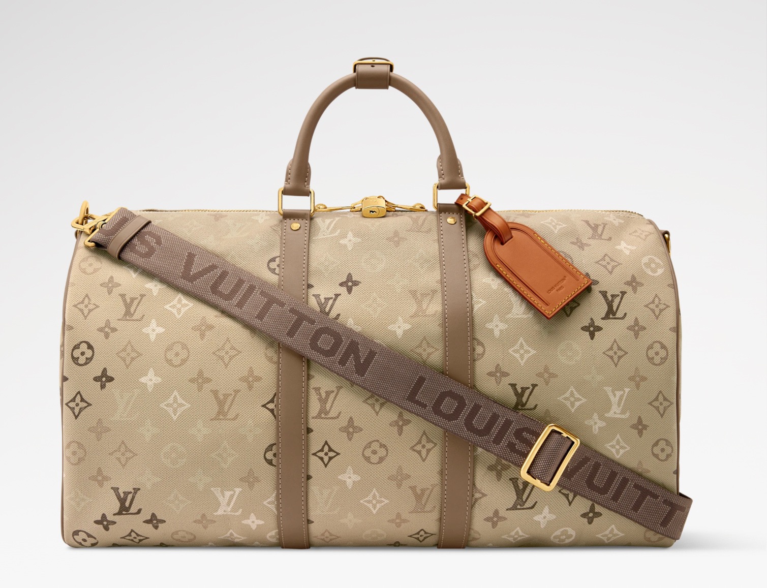 NO:812311,【KEEALL BANDOULIRE 50 travel bag】 m29159 apricot/gradient silk screen,19860909【KEEALL BANDOULIRE 50 旅行袋】 m29159 杏色/渐变丝印,,Bag