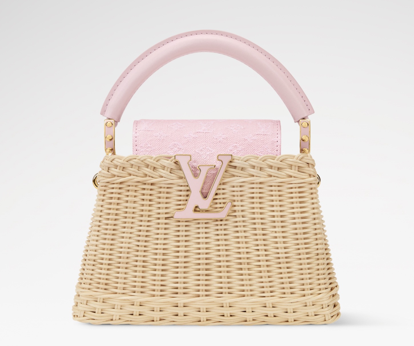 NO:812250,[CAUCINES mini handbag] m28548 woven/pink (denim) official website picture,19860909【CAUCINES 迷你手袋】 m28548 编织/粉色（牛仔）官网图,,Bag