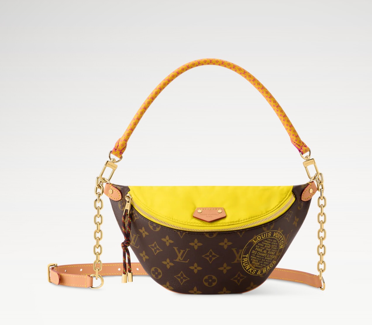 NO:812285,[arisA Velo Bumbag waist bag] M27237 presbyopic/yellow official website picture,19860909【arisA Velo Bumbag腰包】M27237 老花/黄色 官网图,,Bag