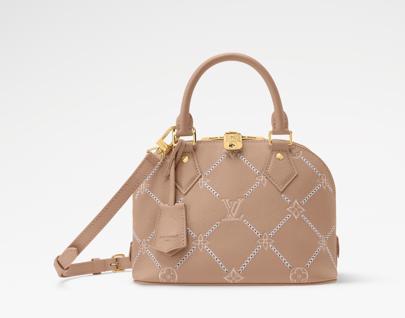 NO:812479,【ALMA BB handbag】 m28458 gray brown/embroidery,19860909【ALMA BB 手袋】 m28458 灰棕色/刺绣,,Bag